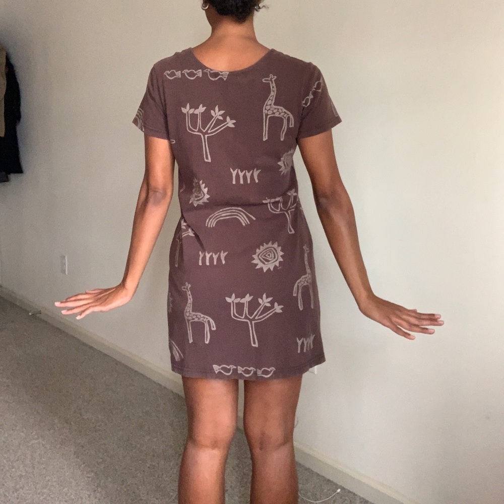 Vintage dress with safari motif - Picture 4 of 5